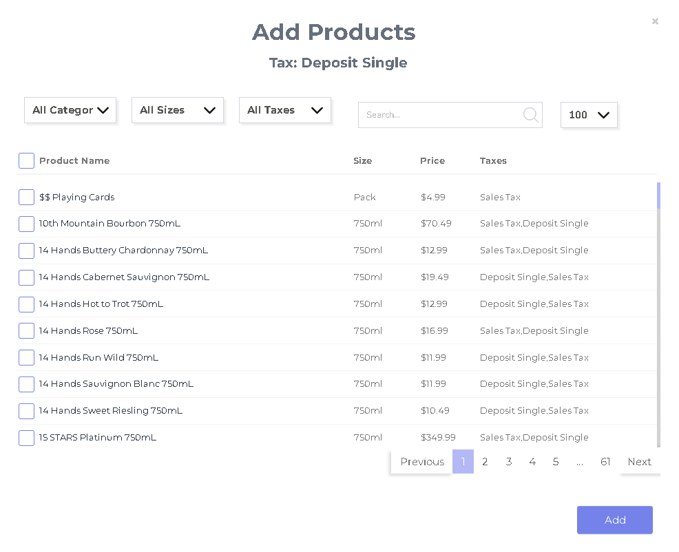 Adding Liquor Store Attributes in Bulk